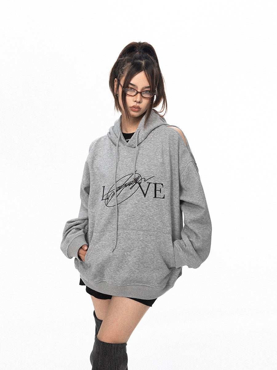 BLACKBB's Niche Design Over The Shoulder Hoodie