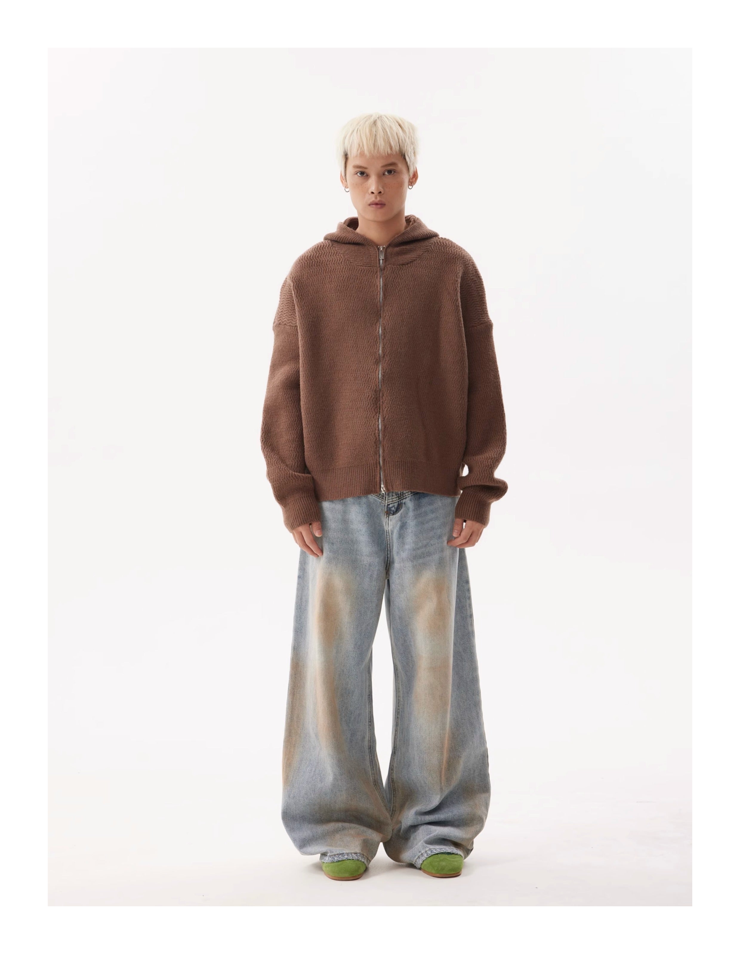 BTSG Lazy Meradra Hooded Knit Jacket