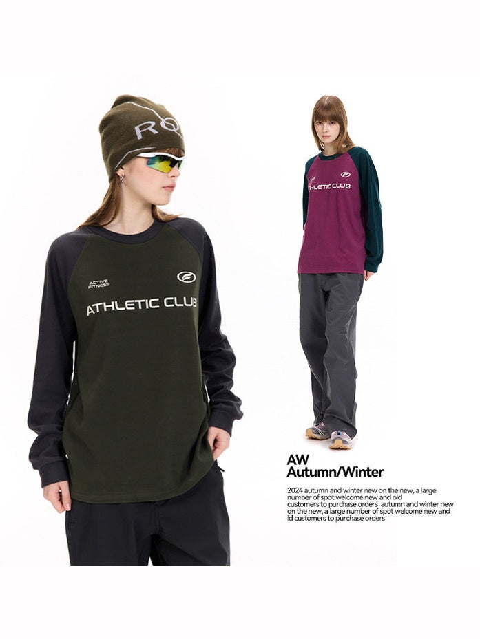 UNF American Reversible Velvet Long Sleeve Tee