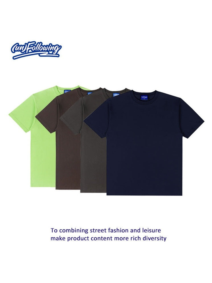 UNF Heavy American Loose Dropped Shoulder 100% Cotton Crew Neck Tee