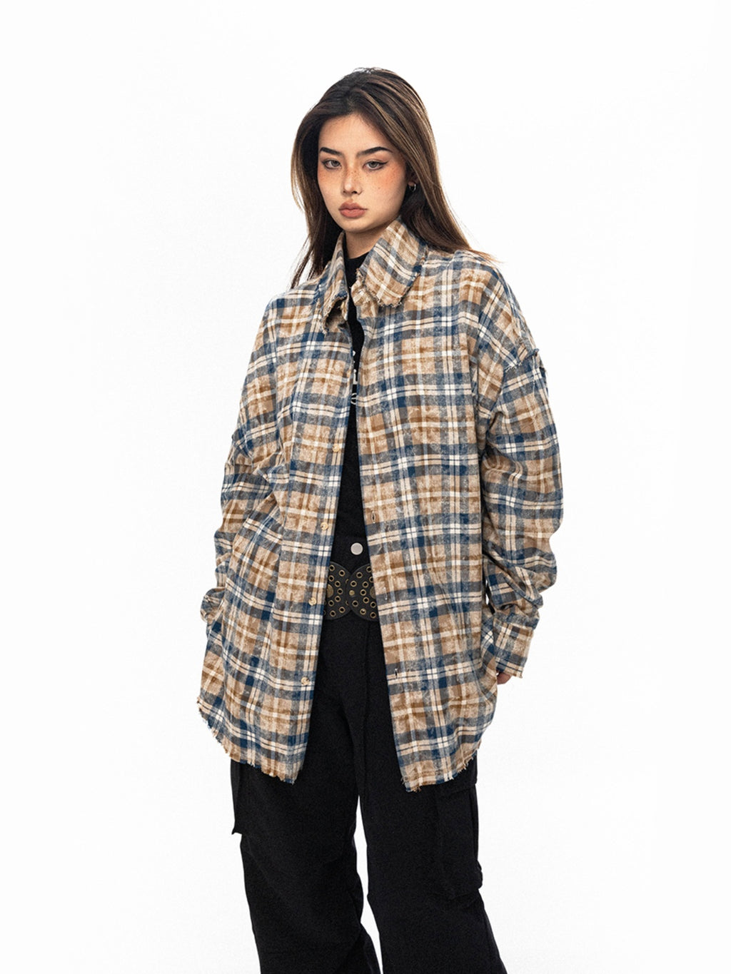 BLACKBB American College Tie-Dye Distressed Lazy Jacket