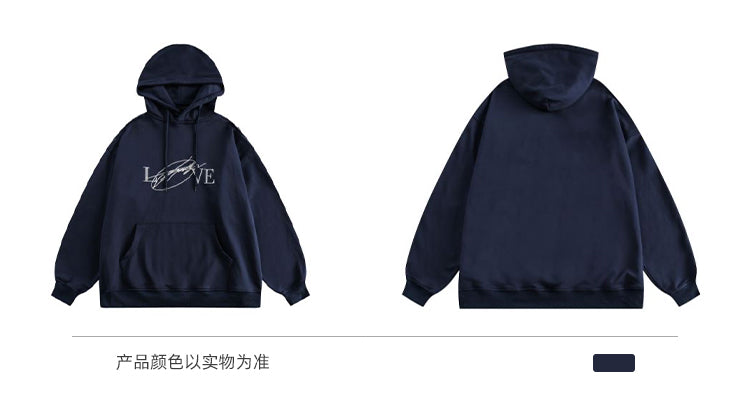 BLACKBB's Niche Design Over The Shoulder Hoodie