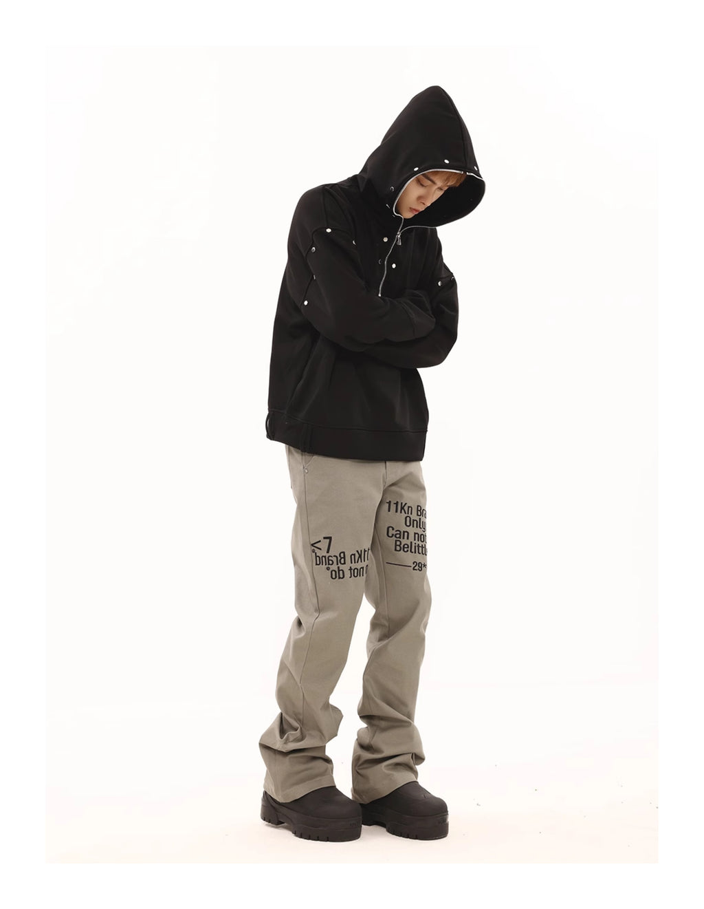 BTSG American Retro Slogan Embroidery Track Pants