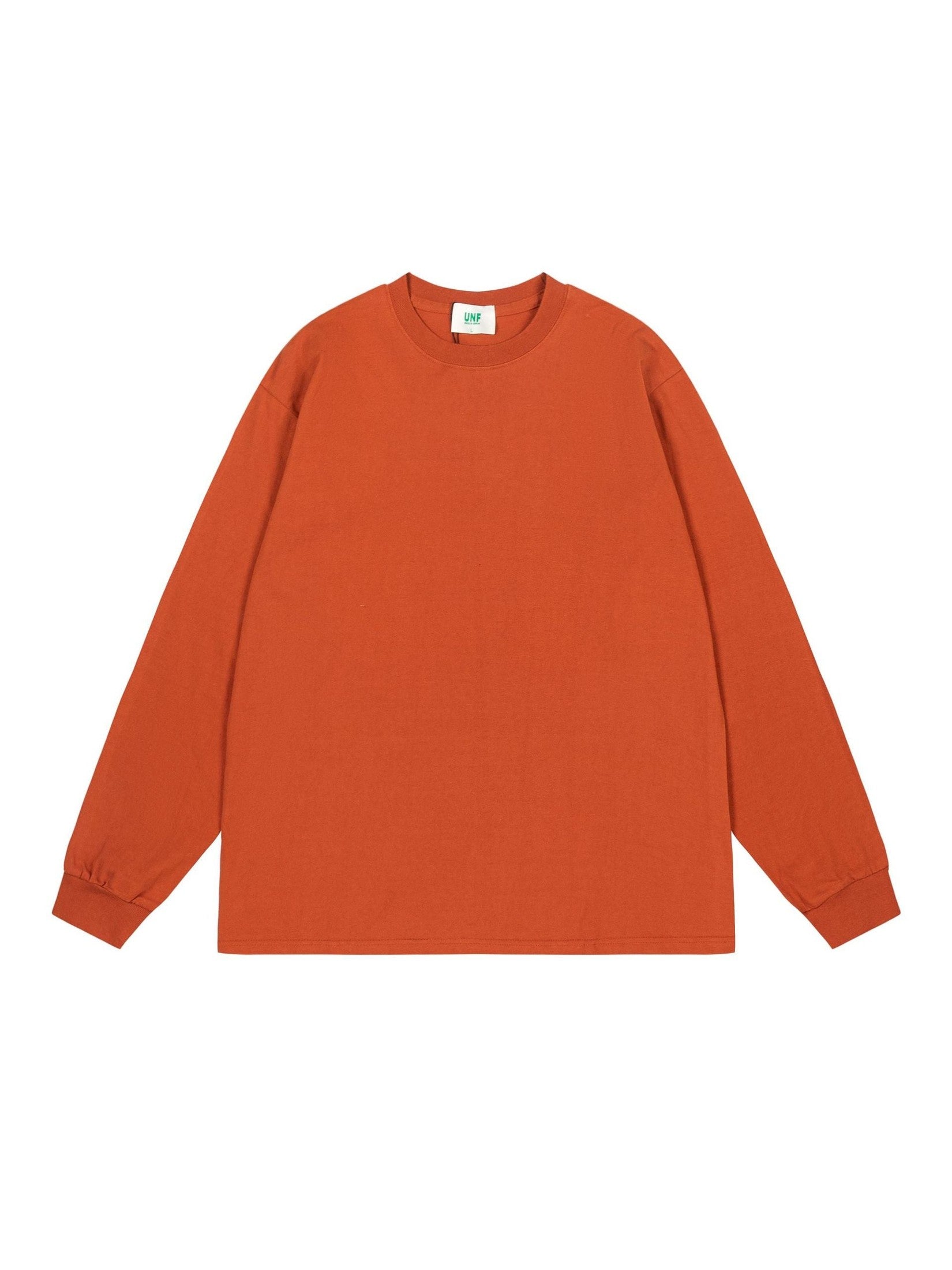 UNF Heavy 100% Cotton Loose Basic Understooth Long Sleeve Tee