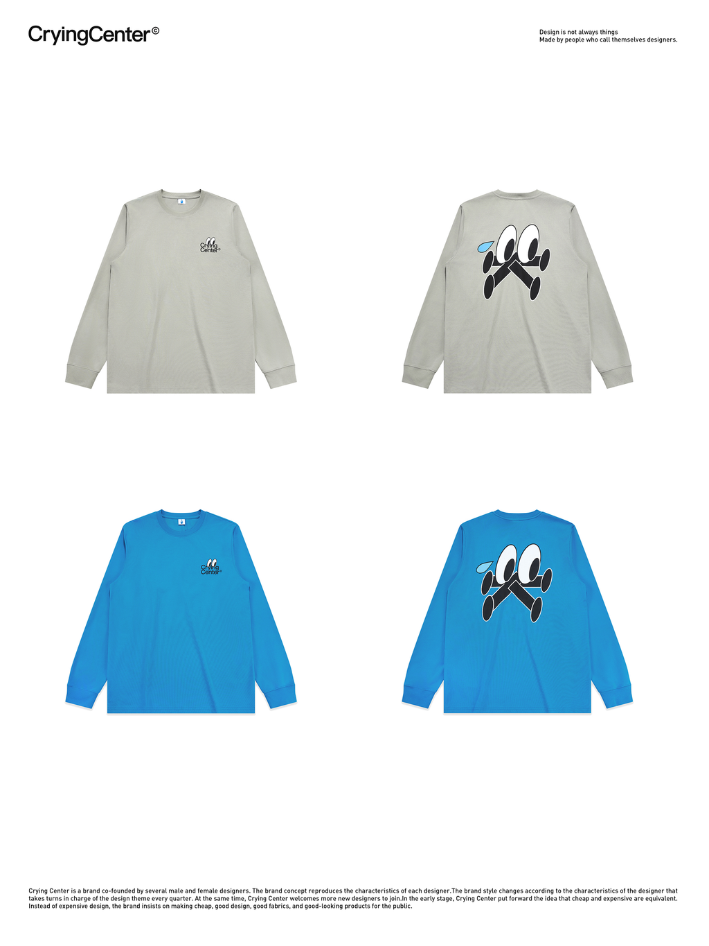 CryingCenter Crying Crying Villain Solona Long Sleeve tee