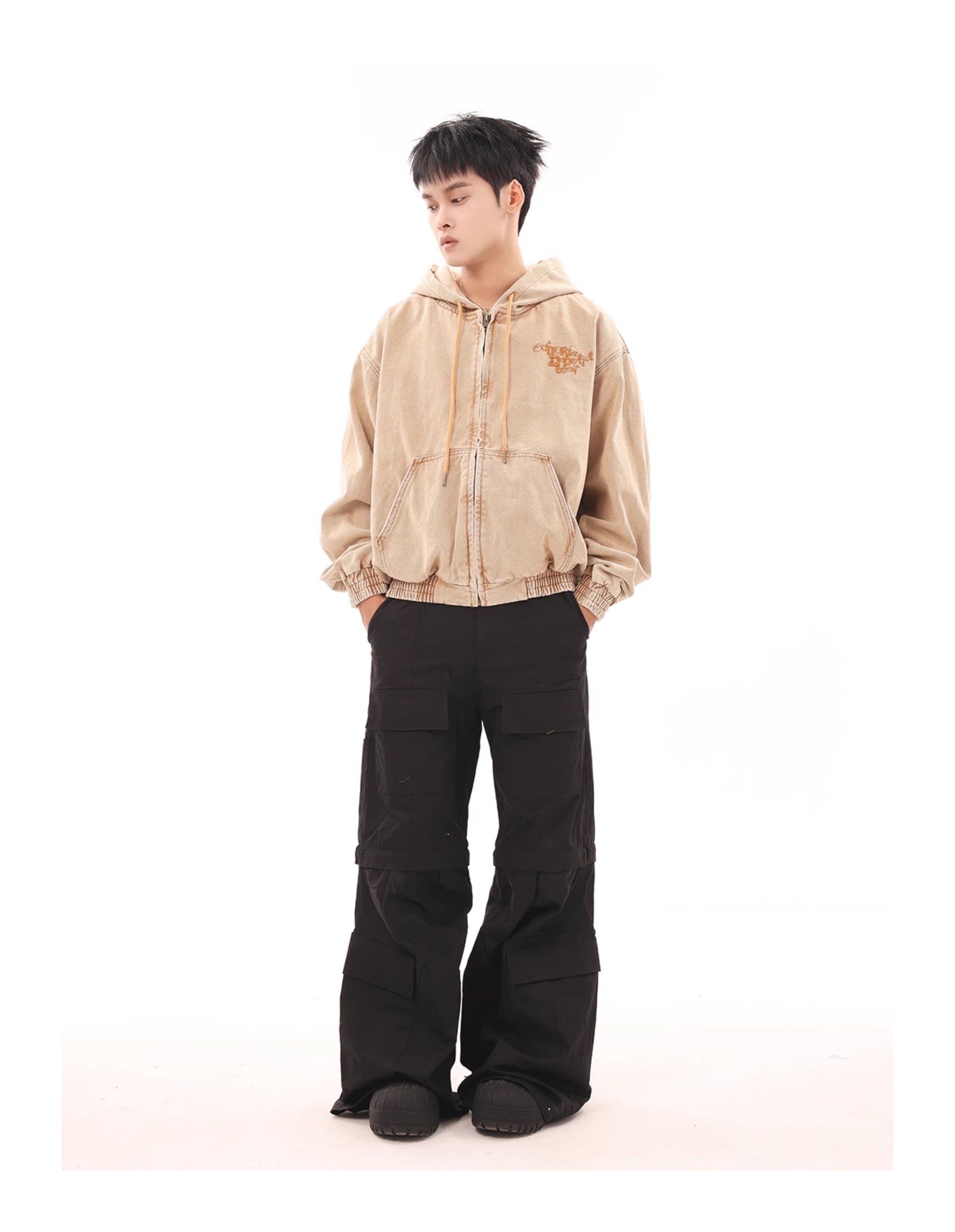 BTSG American Retro Cargo Pants Wide-leg
