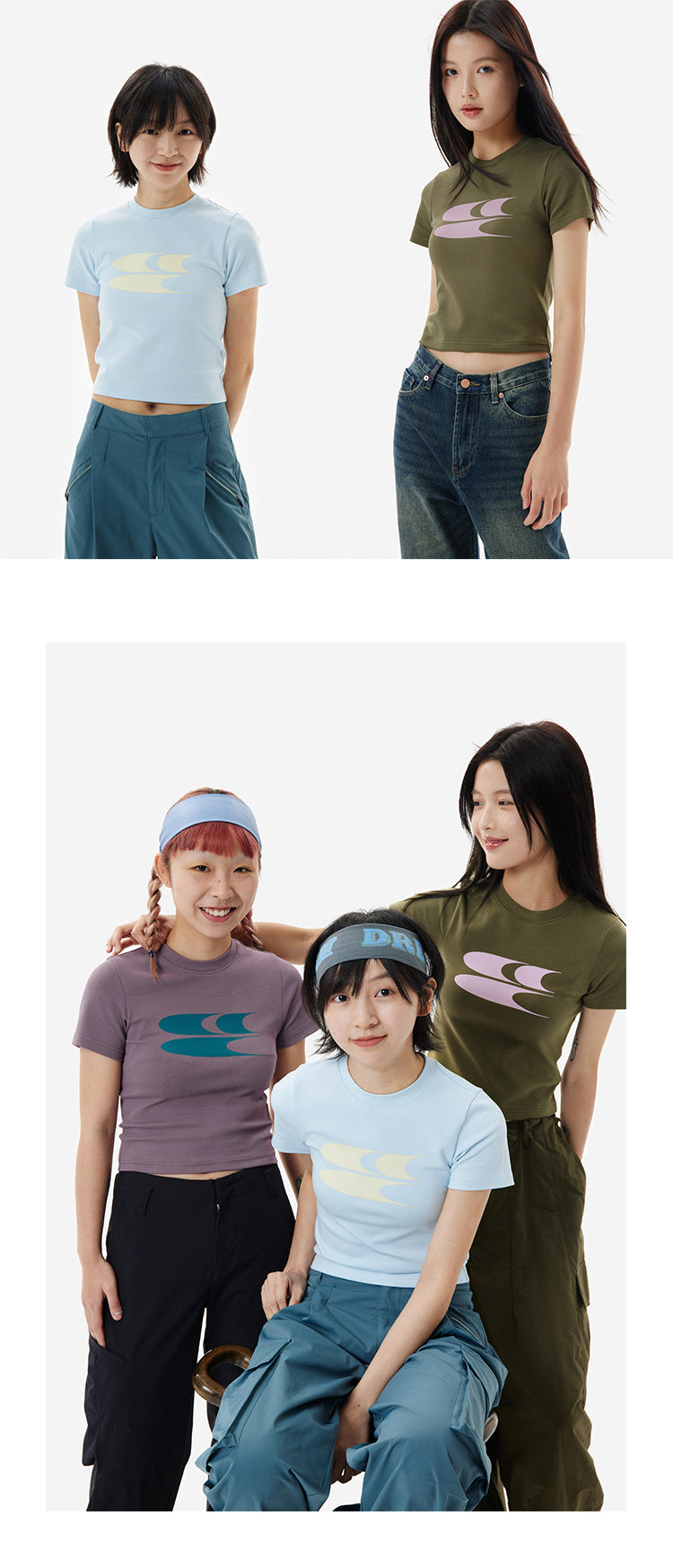 CryingCenter Skinny Stretch Cropped tee