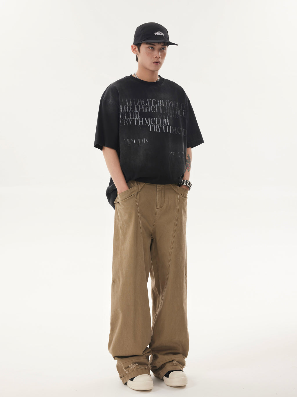 TRYTHMCLUB * American Retro Short Sleeve Tee