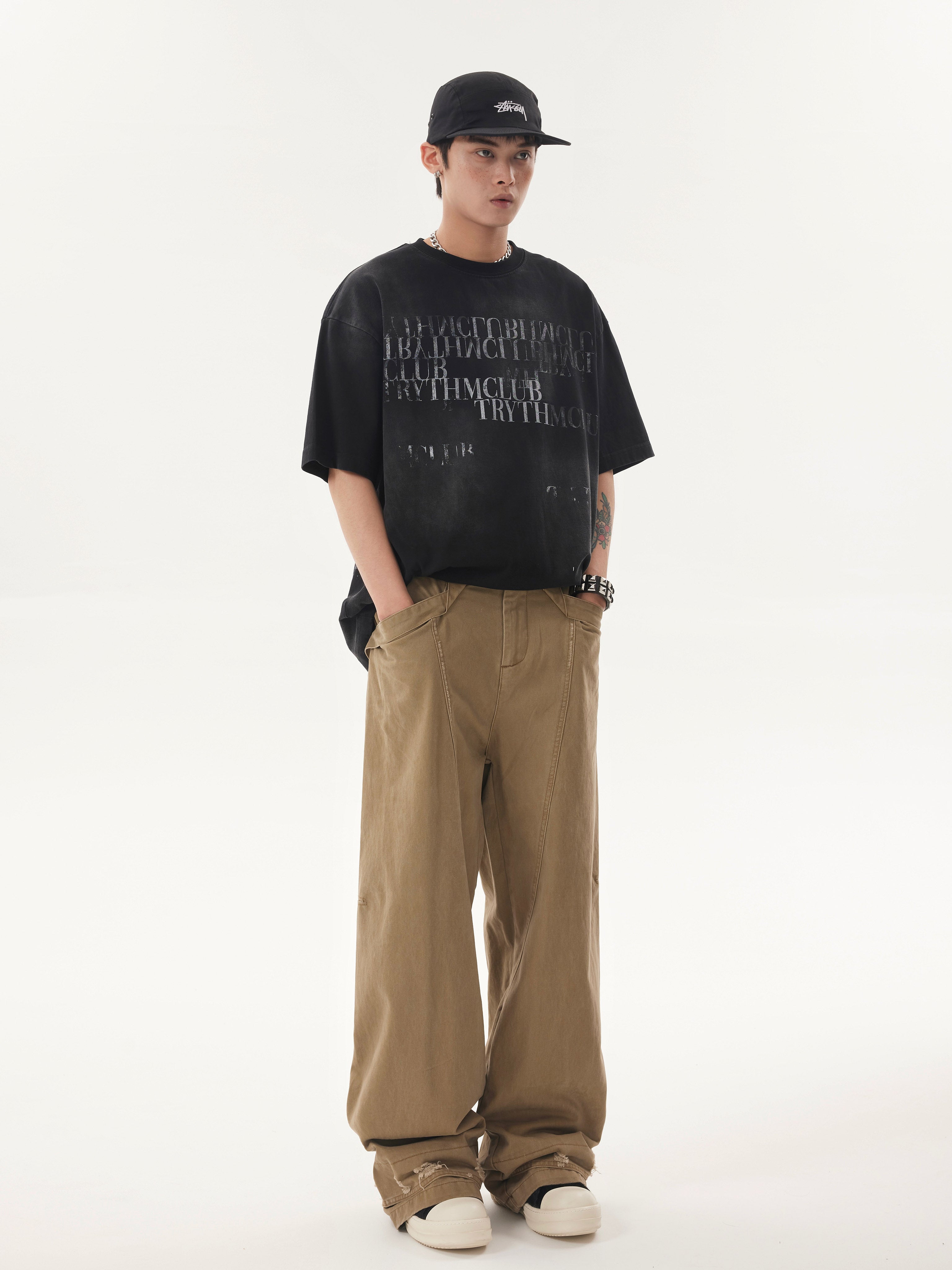TRYTHMCLUB * American Retro Short Sleeve Tee