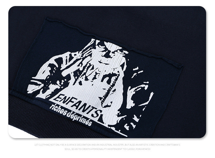 FORGIVNESS Melancholy Rich ERD Cropped Silhouette Zipper Hoodie