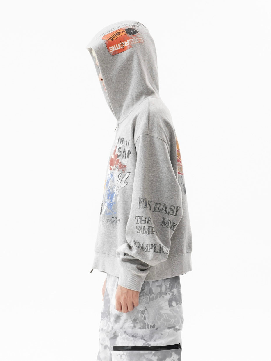 MADEEXTREME KAI CENAT Graffiti Zipped Hoodie