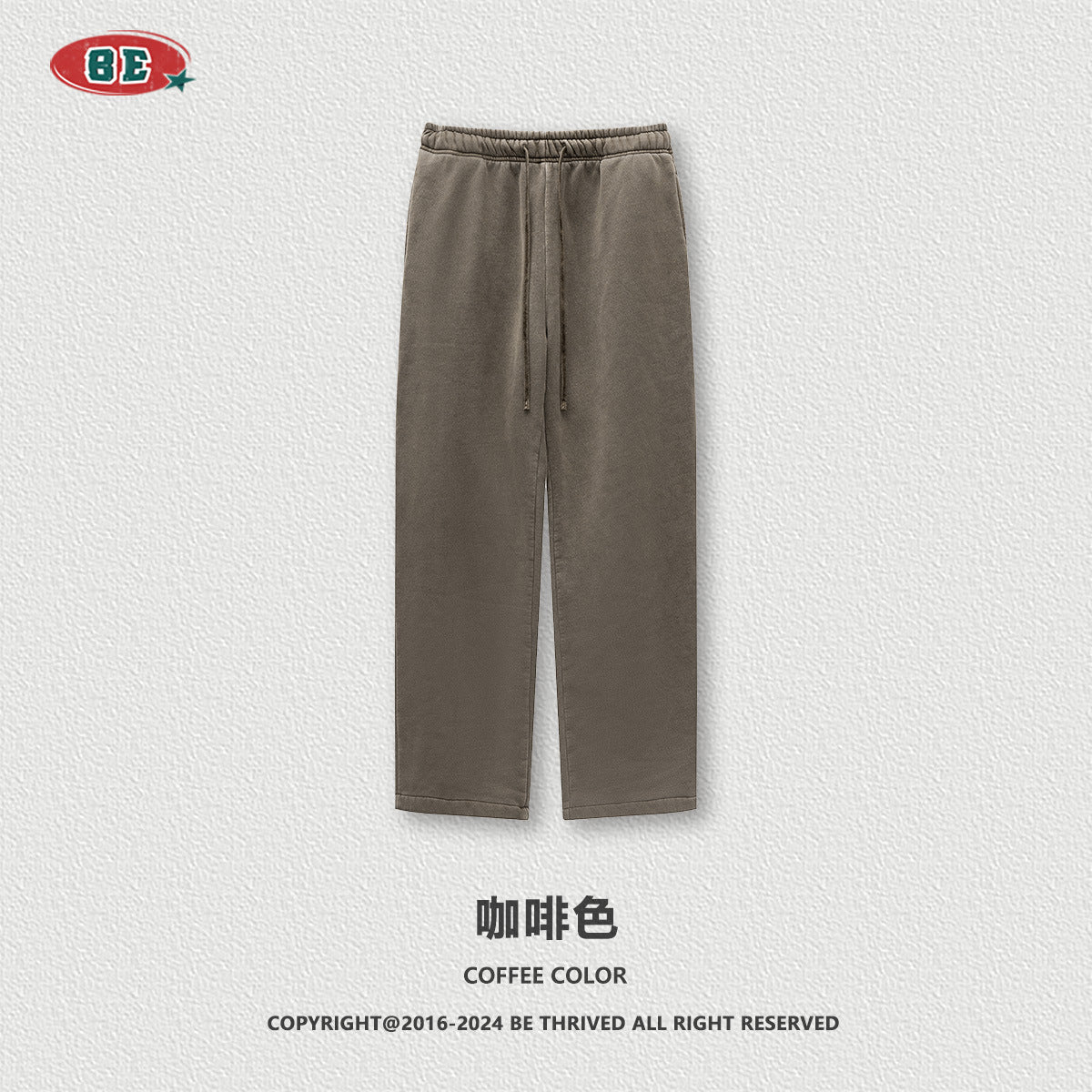 BE Velvet Knitted Straight Sweatpants