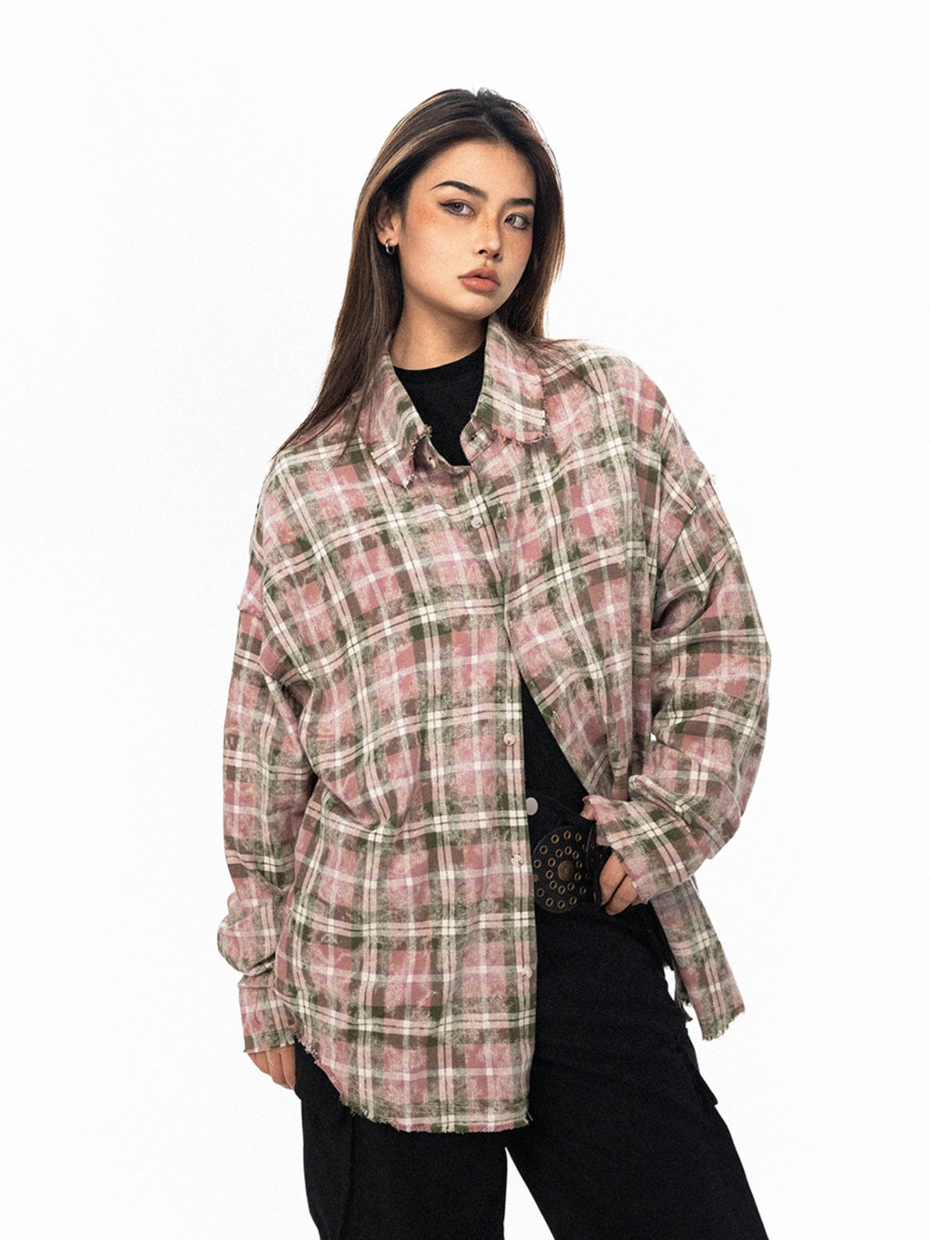 BLACKBB American College Tie-Dye Distressed Lazy Jacket