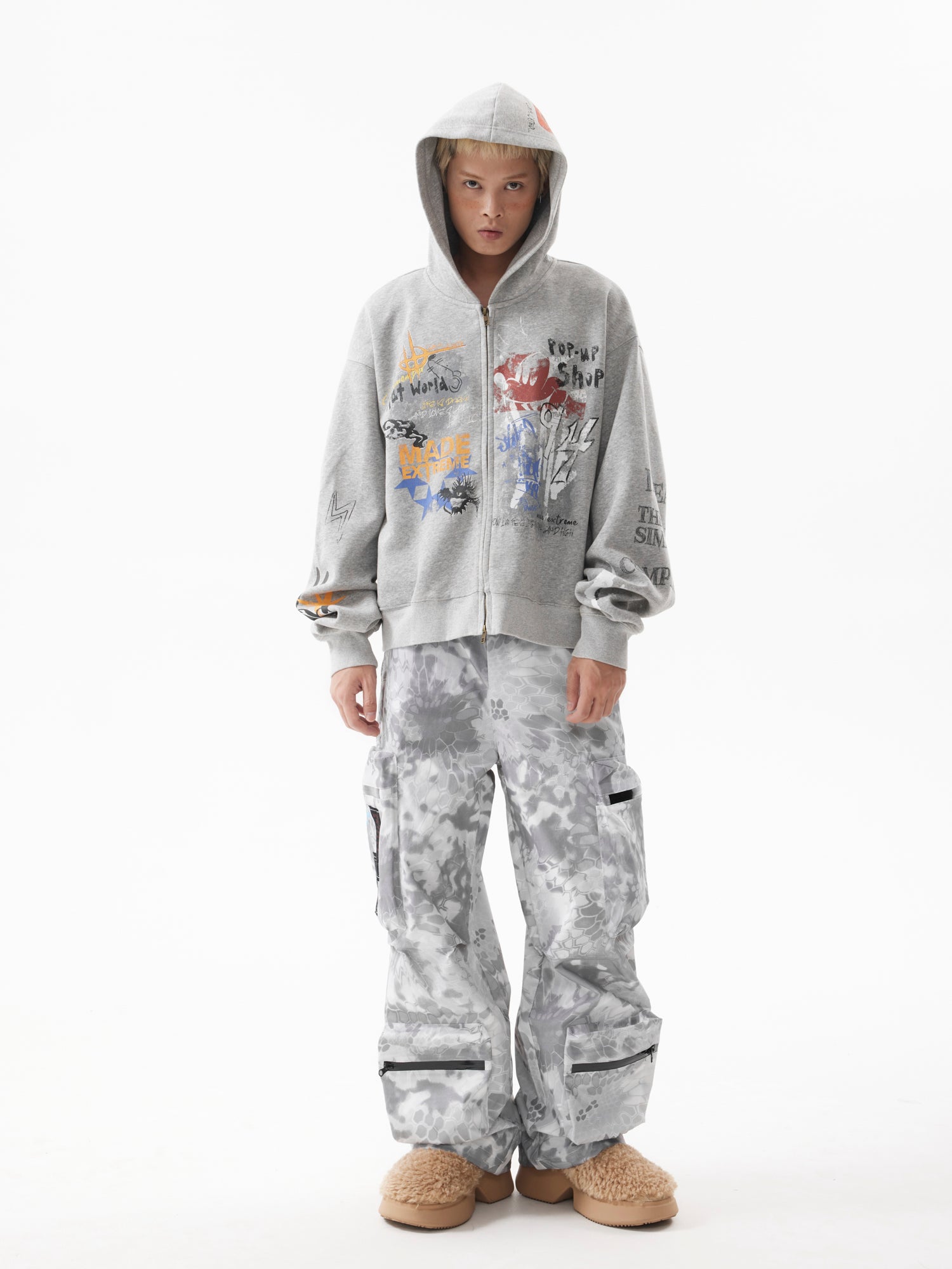 MADEEXTREME KAI CENAT Graffiti Zipped Hoodie