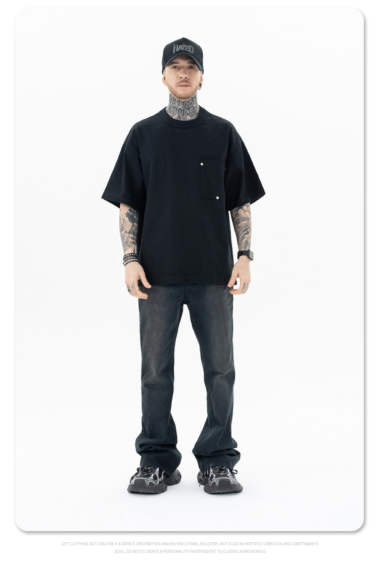 FORGIVNESS Heavy Classic Triangle Patch Short Sleeve Tee