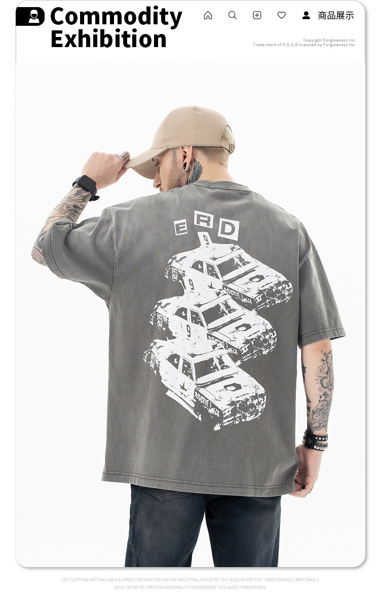 FORGIVNESS Wash Gradient Heavy Logo Short Sleeve Tee