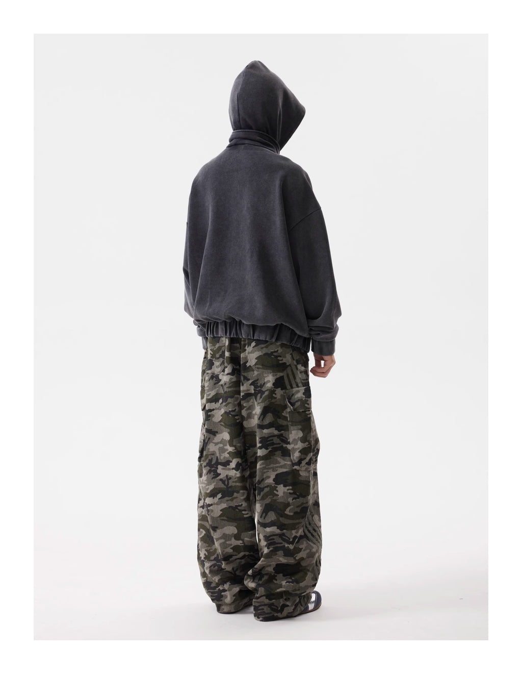 BTSG American Vintage Wash Distressed Zipped Hoodie