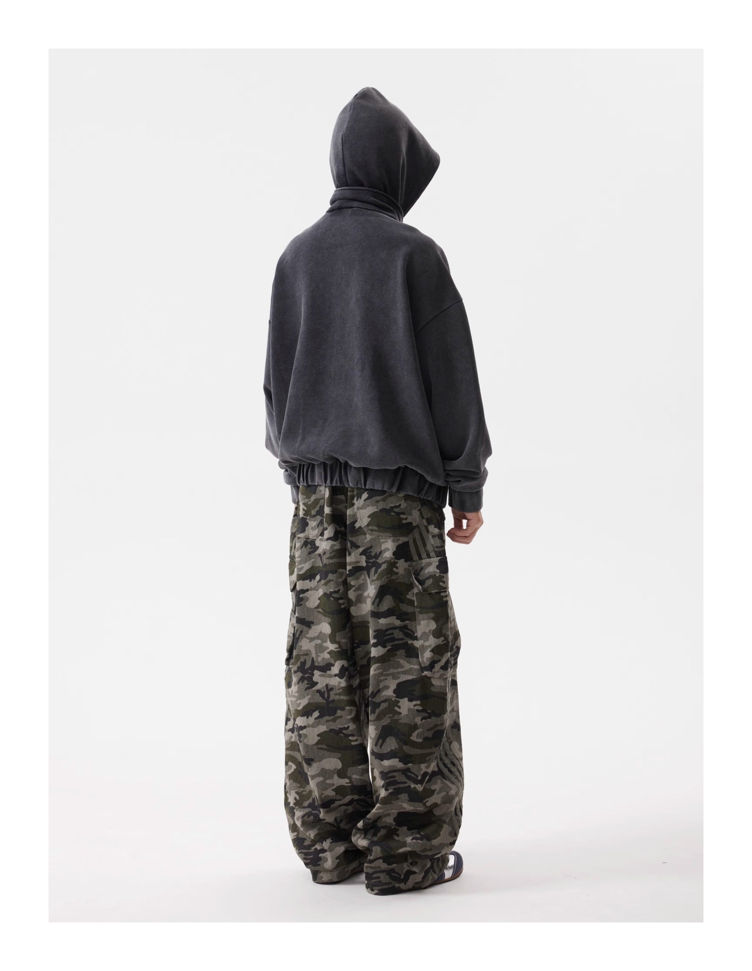 BTSG American Vintage Wash Distressed Zipped Hoodie