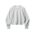 Nariele Round Neck Solid Color Pullover Sweet Short Sweatshirt