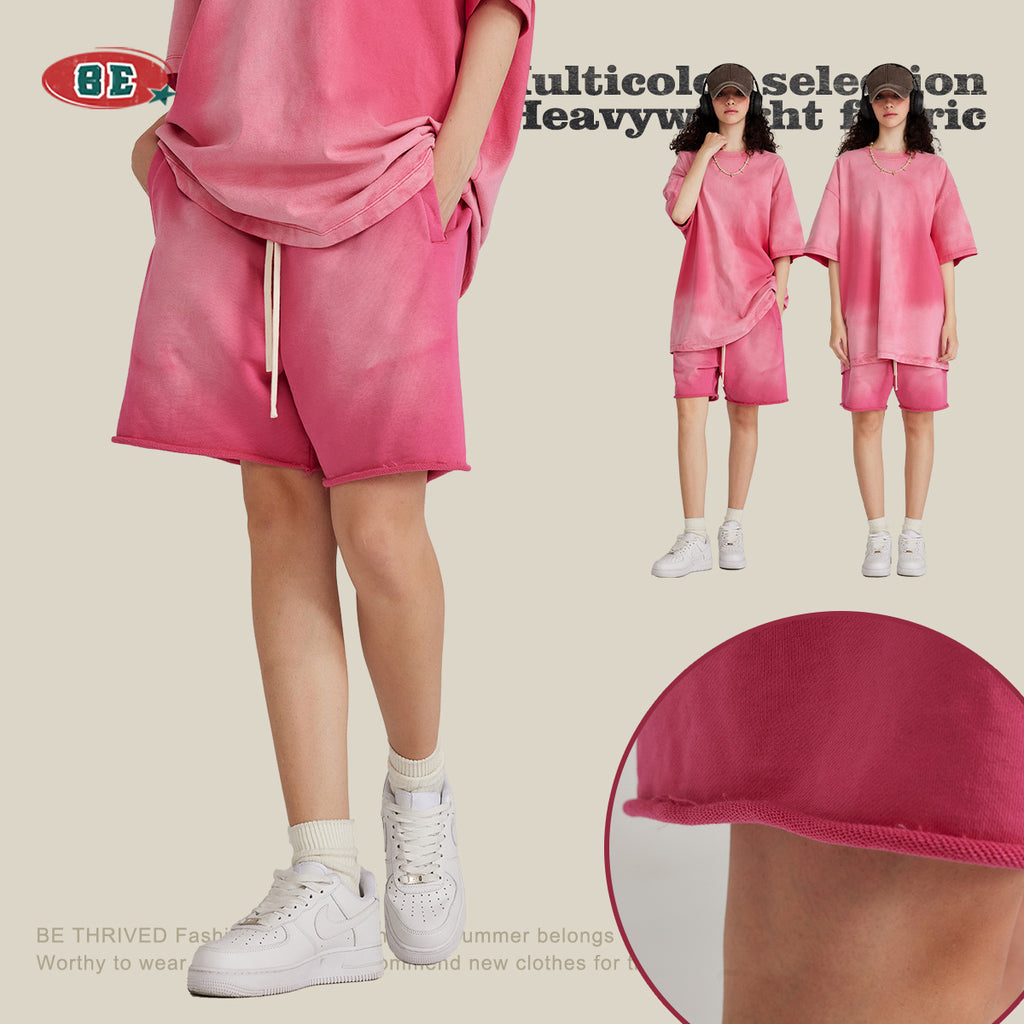 BE Heavy Wash Gradient 440G 100% Cotton Shorts