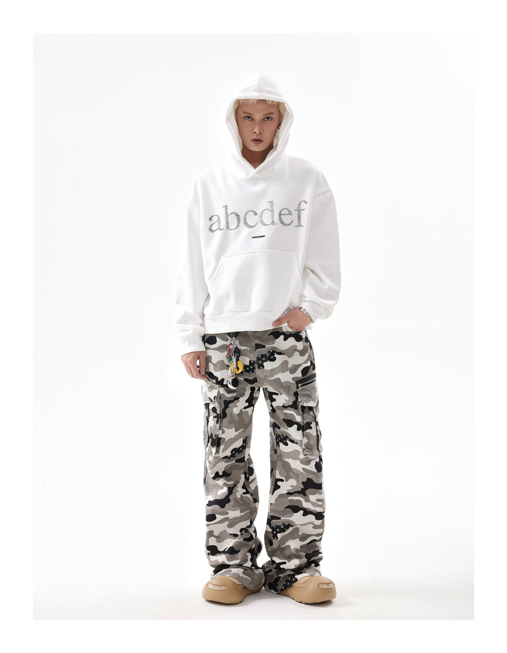 BTSG ABCD embroidered lettering Hoodie