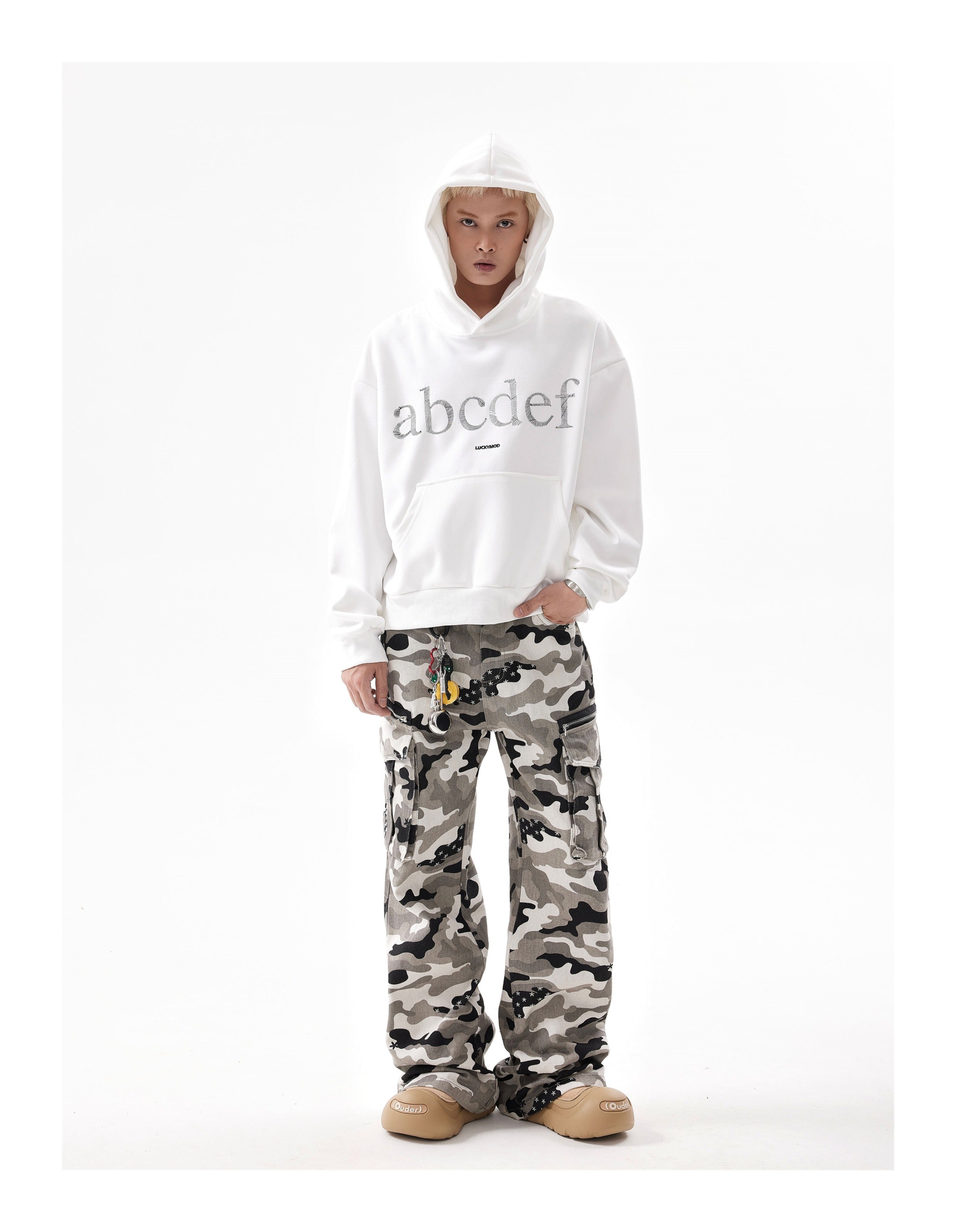 BTSG ABCD embroidered lettering Hoodie