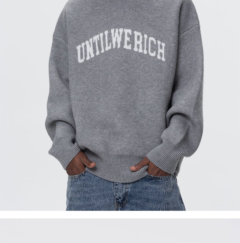 UNTILWERICH KNIT LOOSE HOODIE