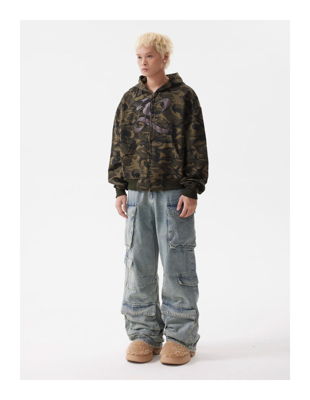 BTSG American Retro Jeans Cargo Pants Men
