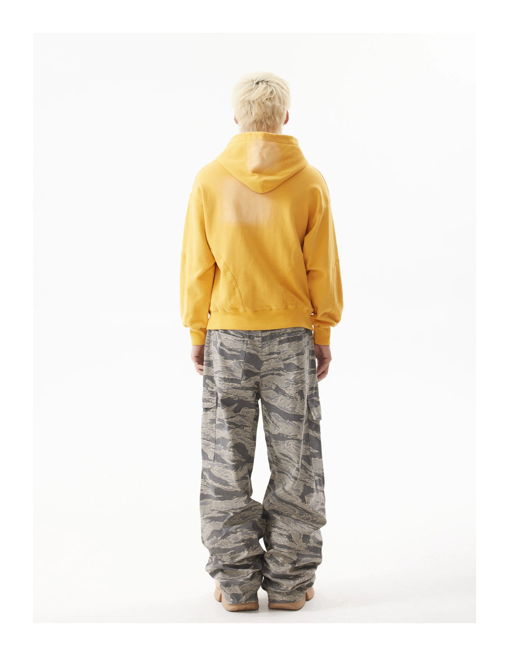 BTSG American Retro Wash Smudge Gradient Hooded Zip Jacket