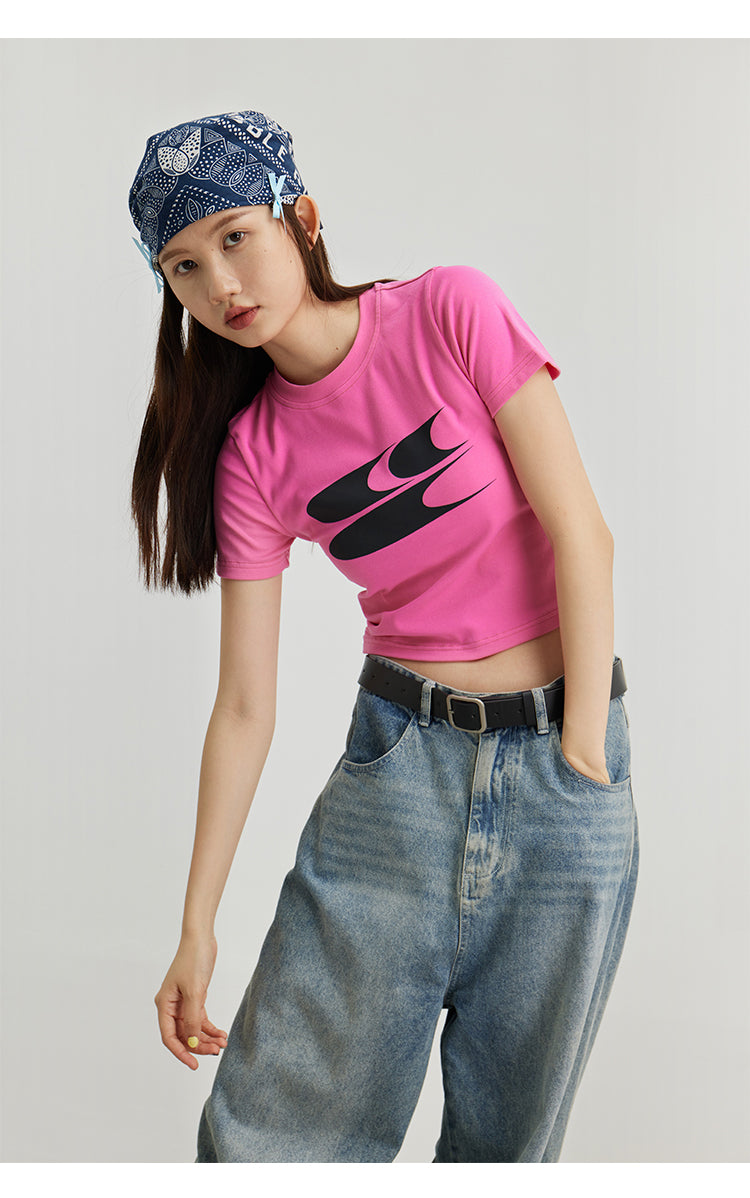 CryingCenter Skinny Stretch Cropped tee