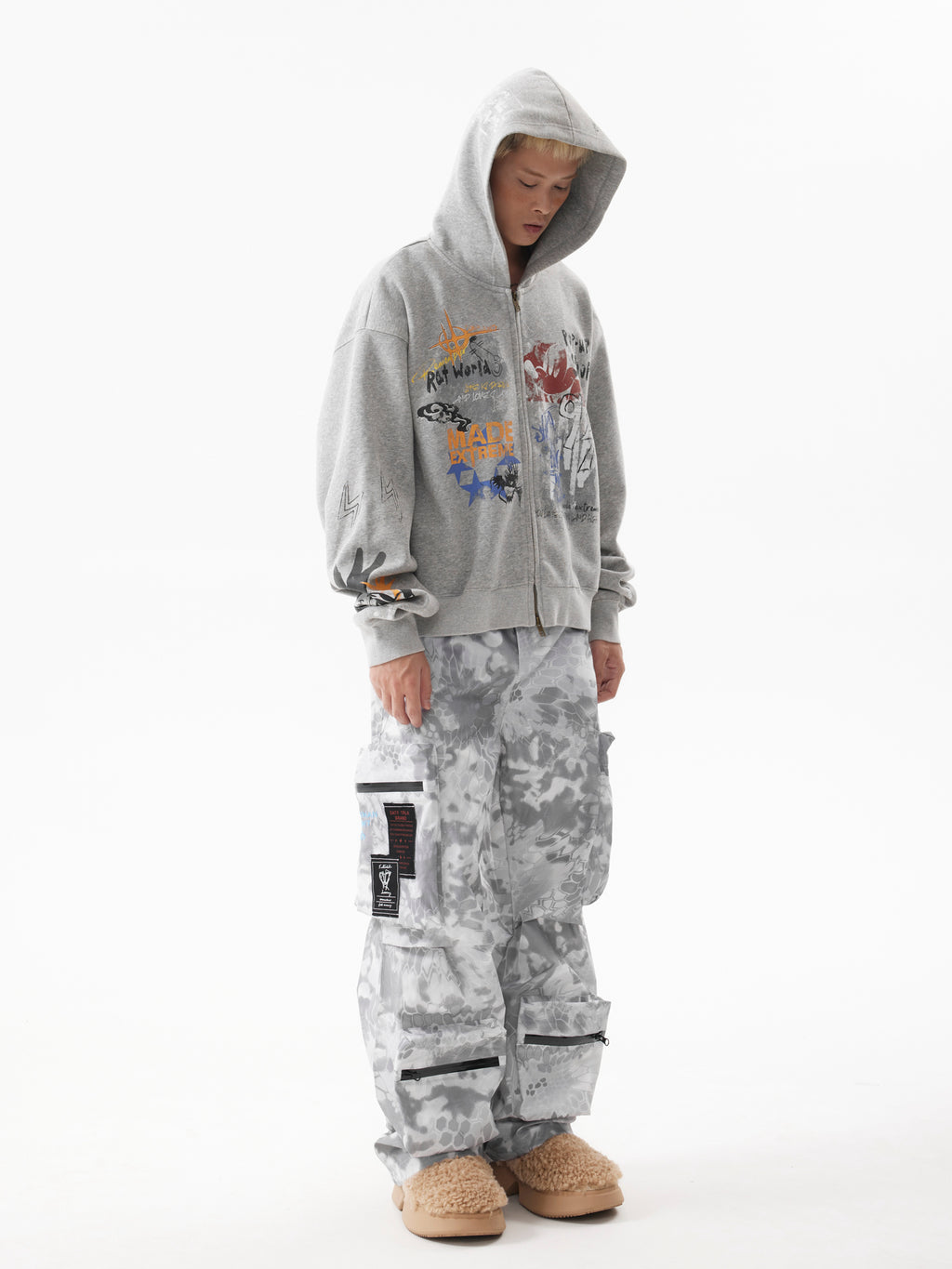 MADEEXTREME KAI CENAT Graffiti Zipped Hoodie