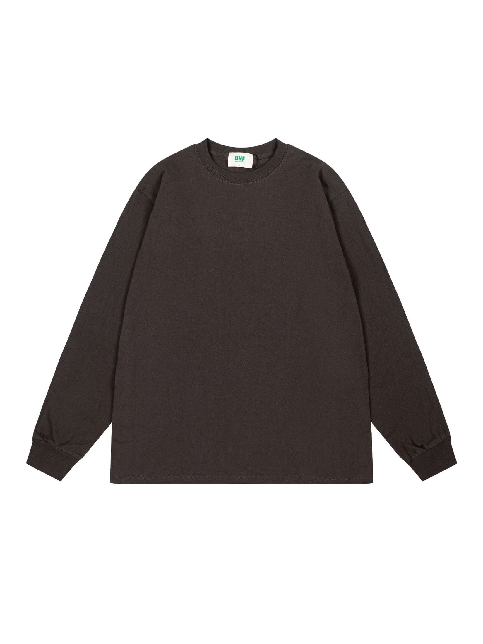 UNF Heavy 100% Cotton Loose Basic Understooth Long Sleeve Tee