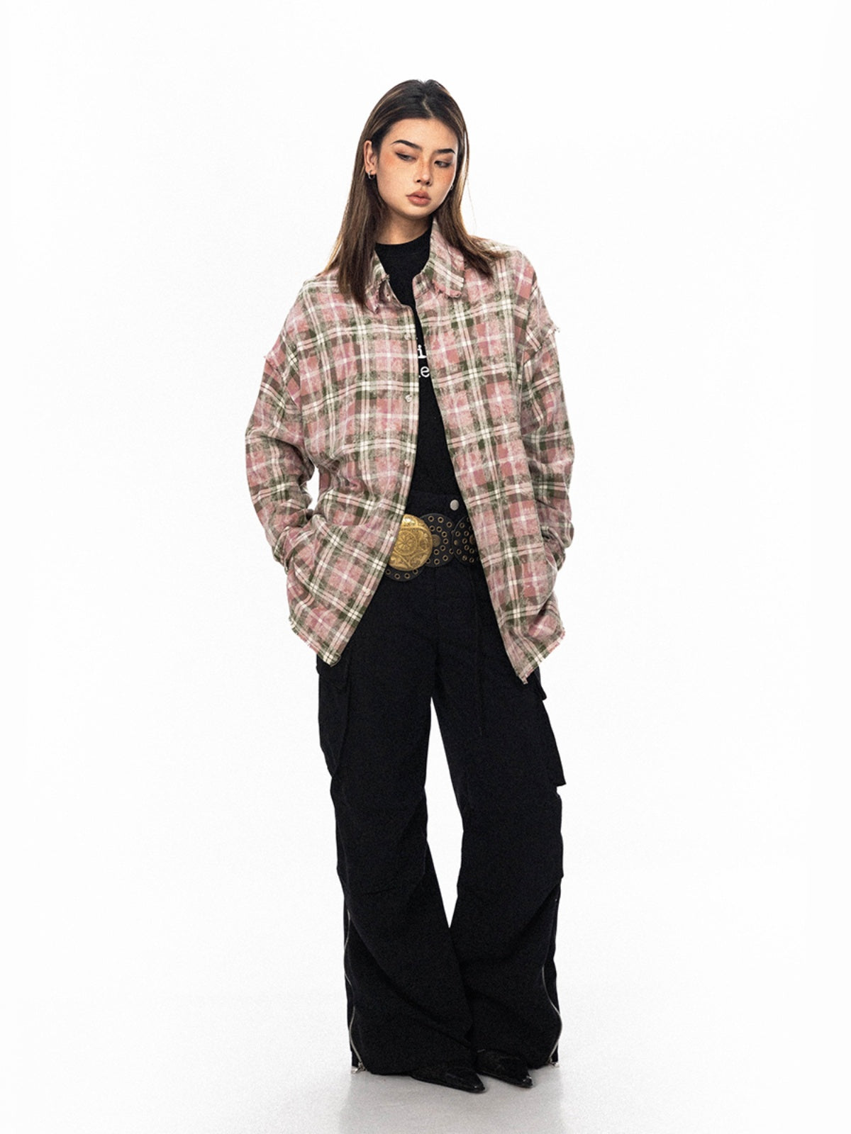 BLACKBB American College Tie-Dye Distressed Lazy Jacket