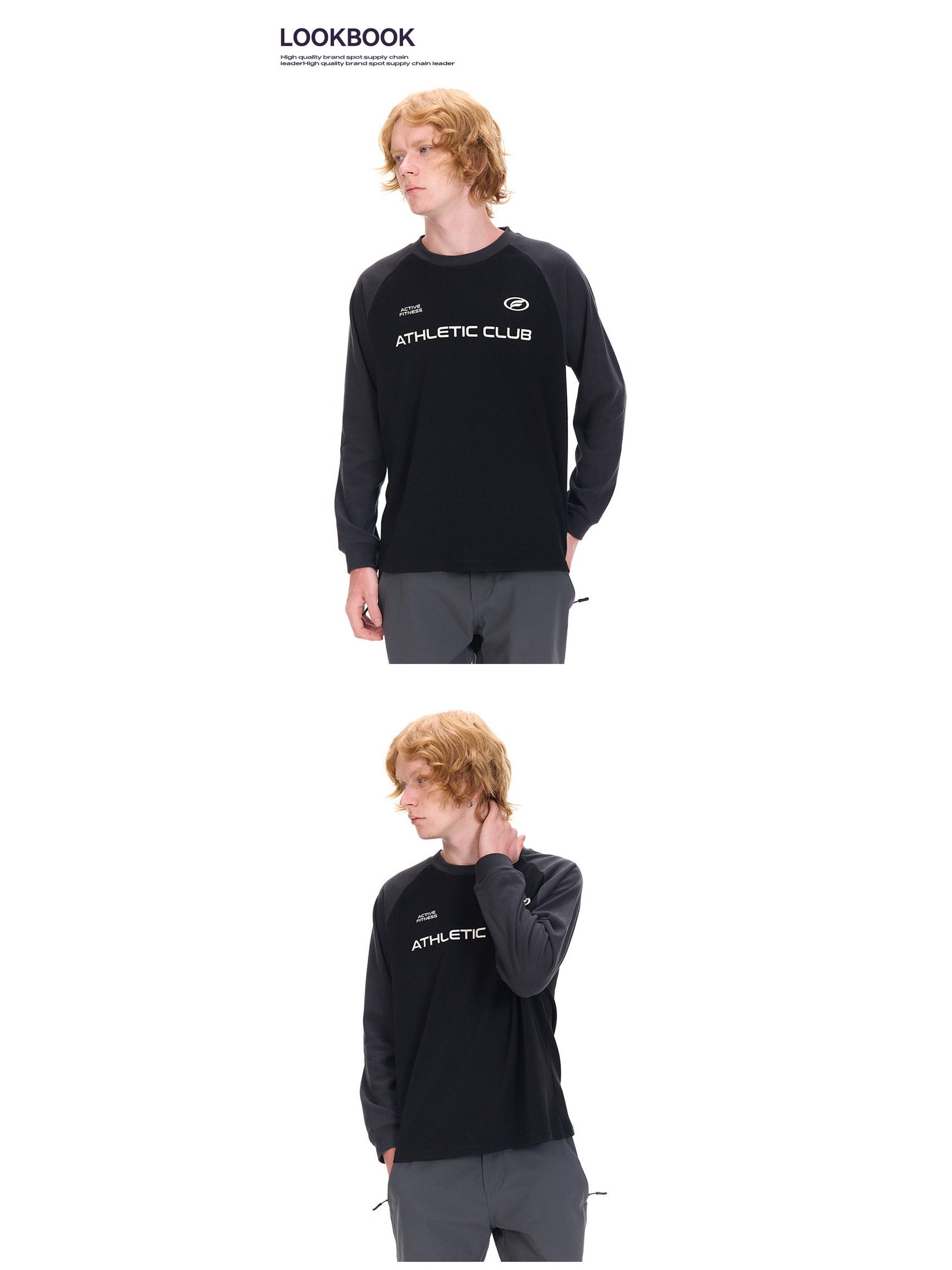 UNF American Reversible Velvet Long Sleeve Tee
