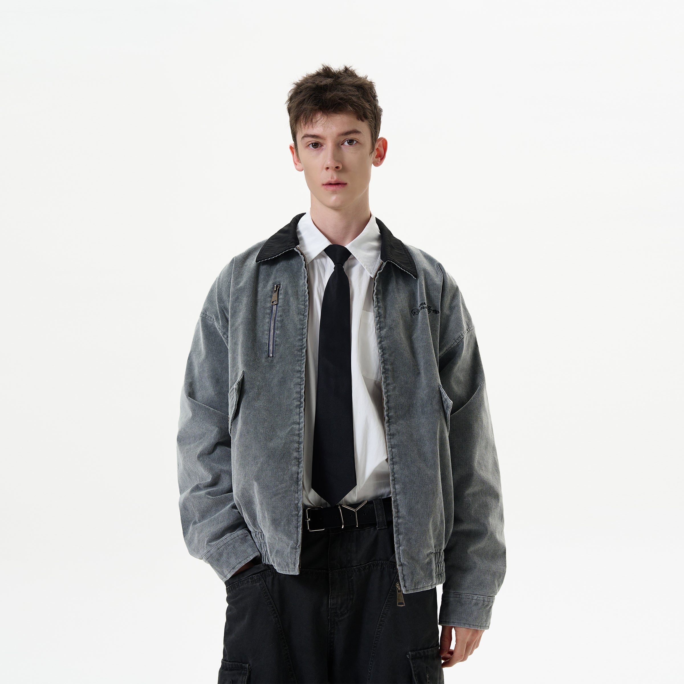 MADWITCH Distressed Corduroy Jacket