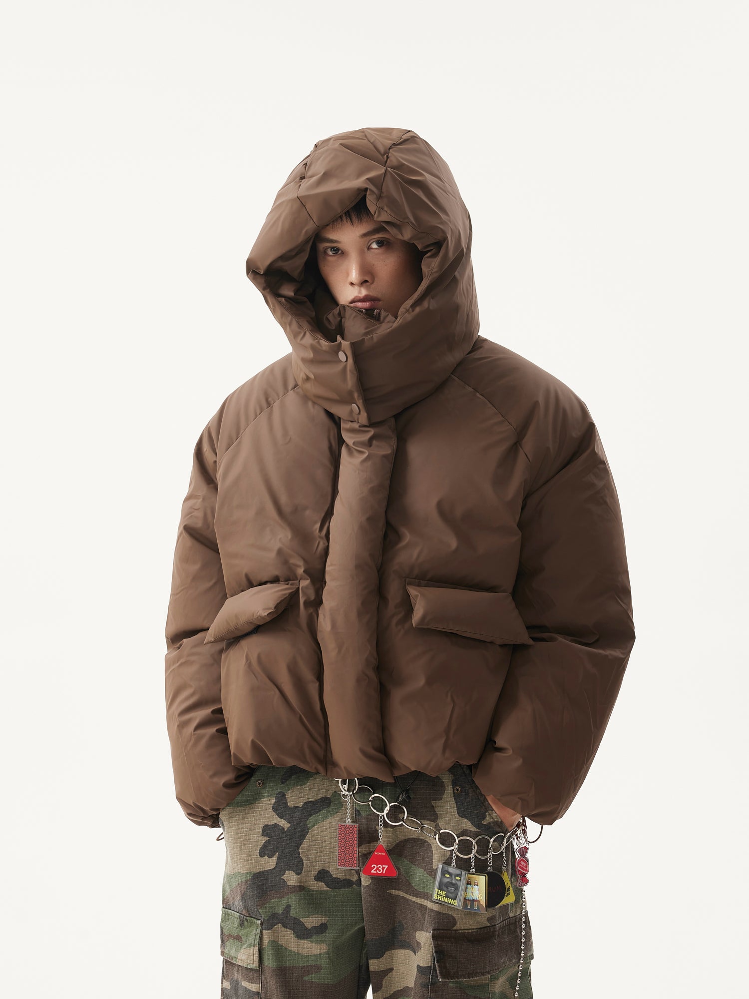 BTSG Detachable Hat Bakery Puffer Jacket