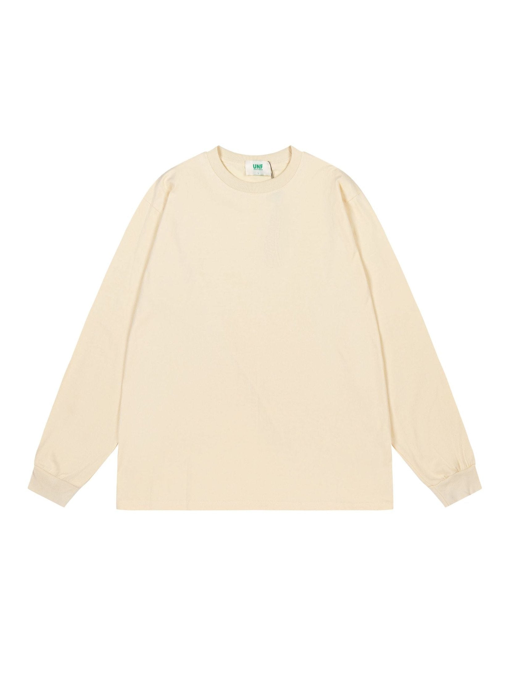 UNF Heavy 100% Cotton Loose Basic Understooth Long Sleeve Tee