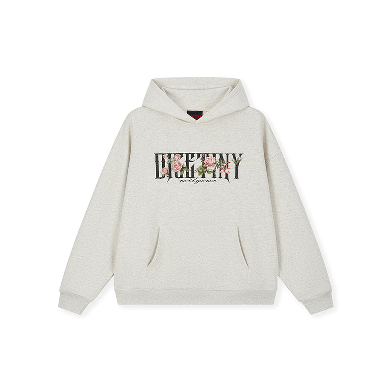 DICETINY Rose floral print hoodie