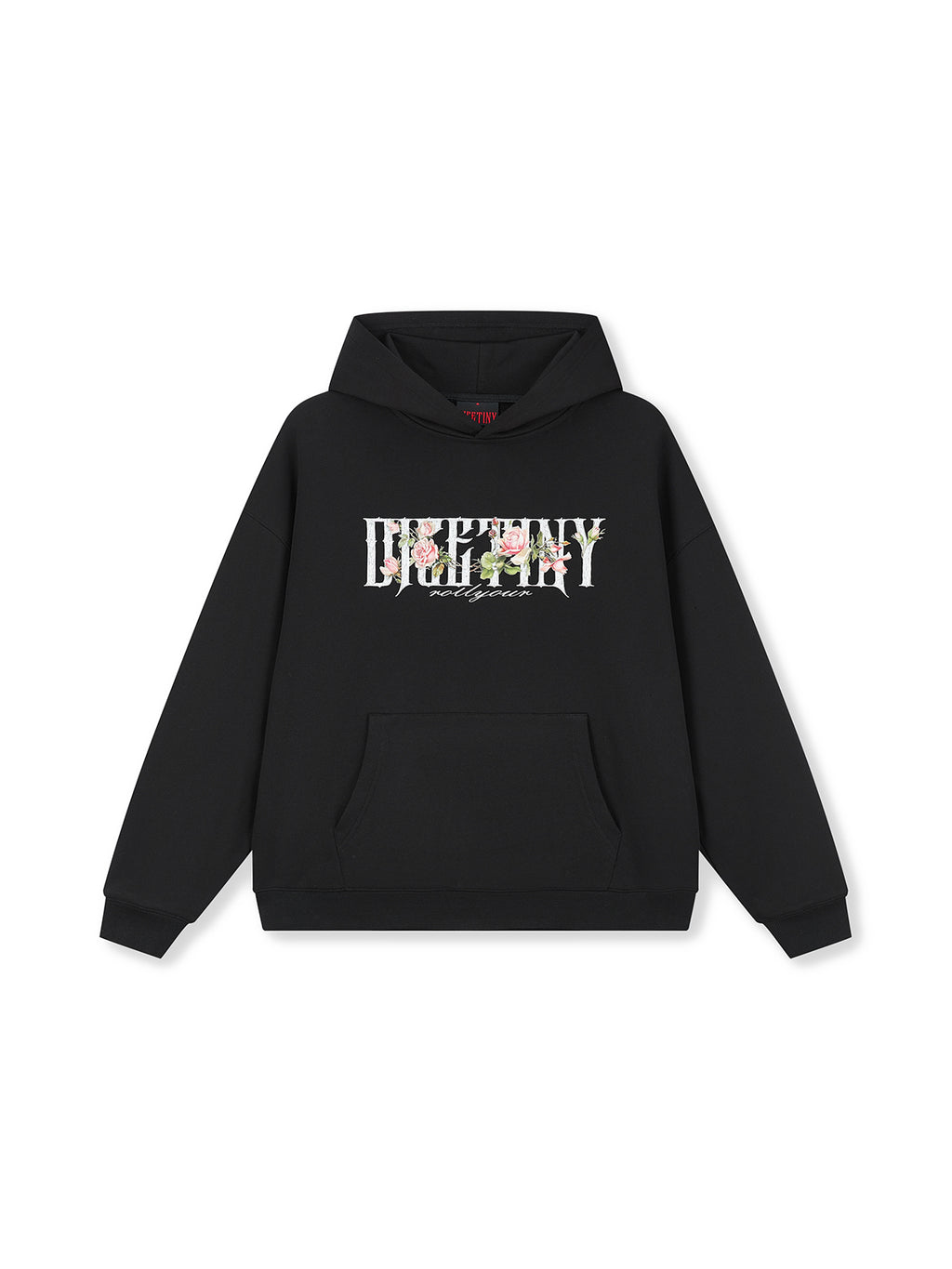 DICETINY Rose floral print hoodie
