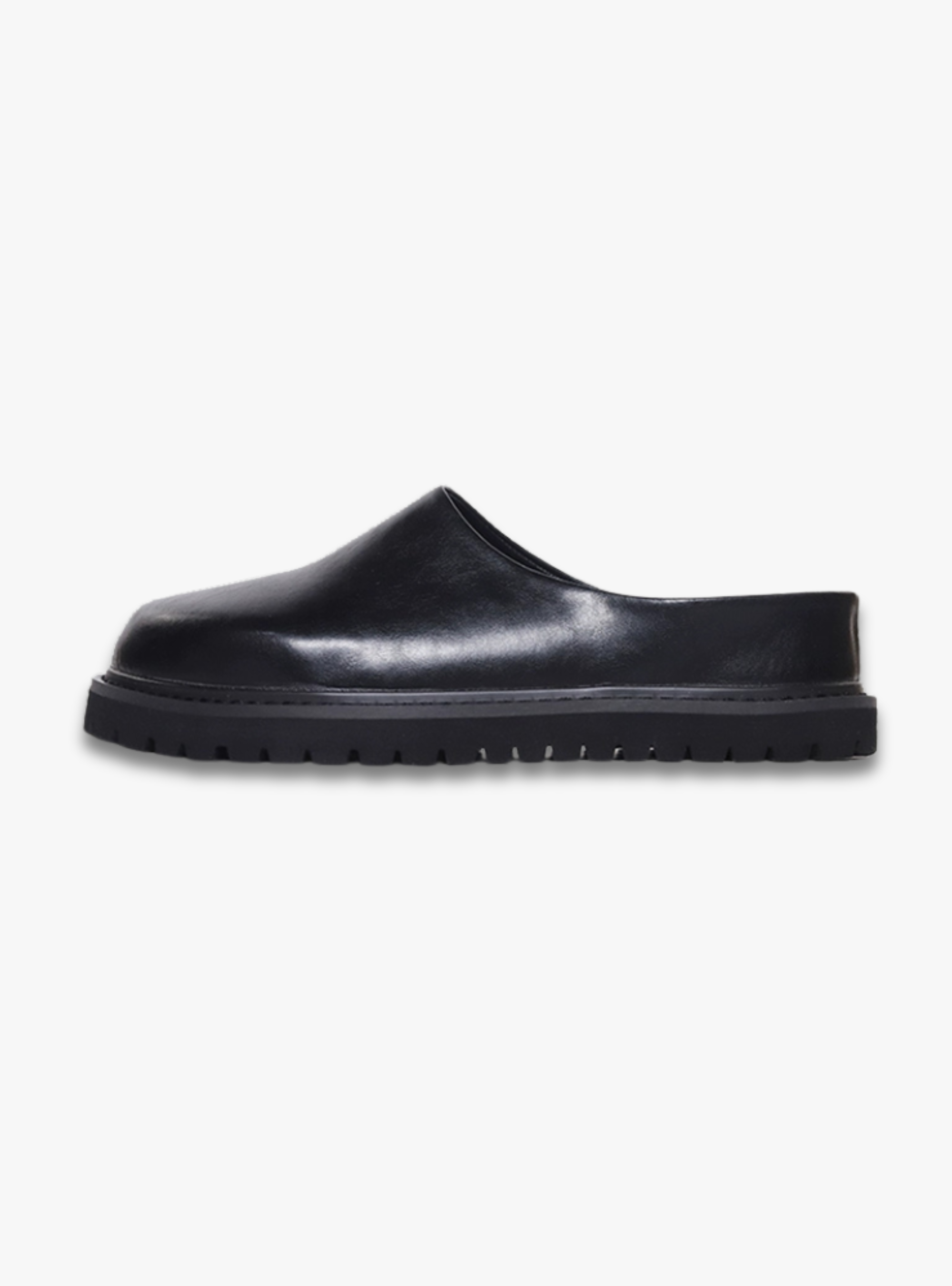 SHENLV STUDIO Leather Big Head Half Drag Casual Birkenstocks