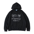 #OVDY Unisex Trendy Lettered Print Loose Terry Hoodie