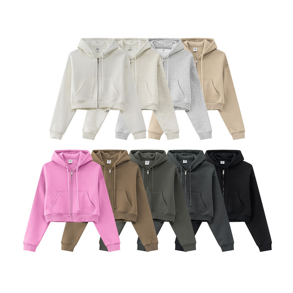 BE Women Loose Zipper Jacket