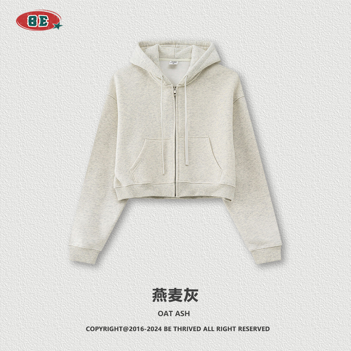 BE Women Loose Zipper Jacket