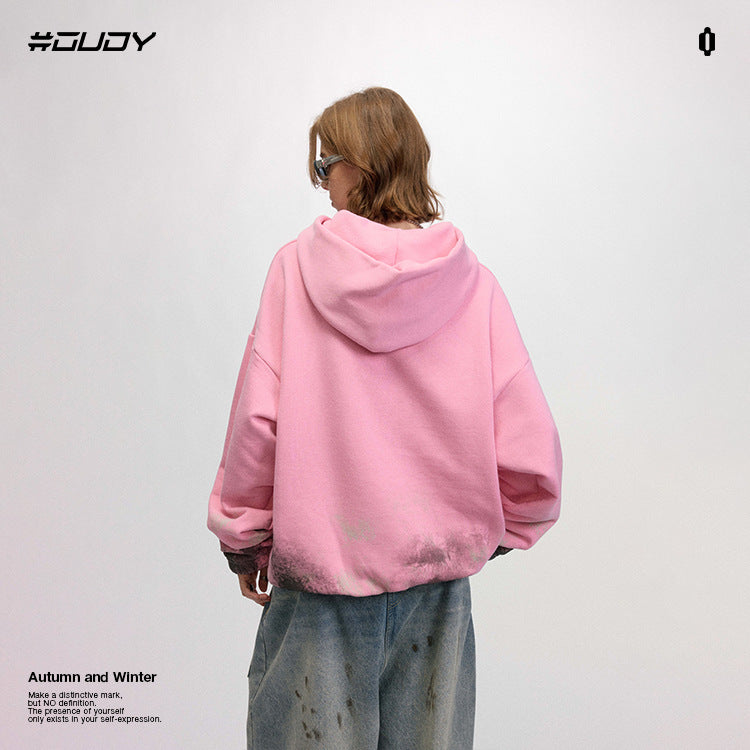 #OVDY 420G Fleece Thermal Cotton Hoodie