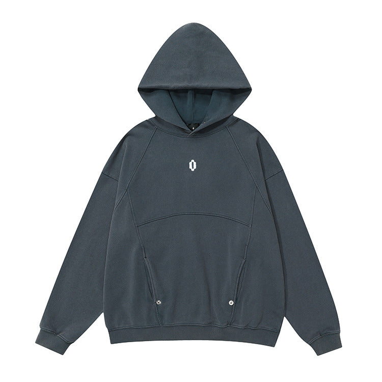 OVDY Distressed Embroidery Hoodie
