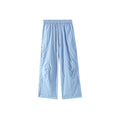 OWOX Sports Topstitch Loose Casual Straight Leg Pants