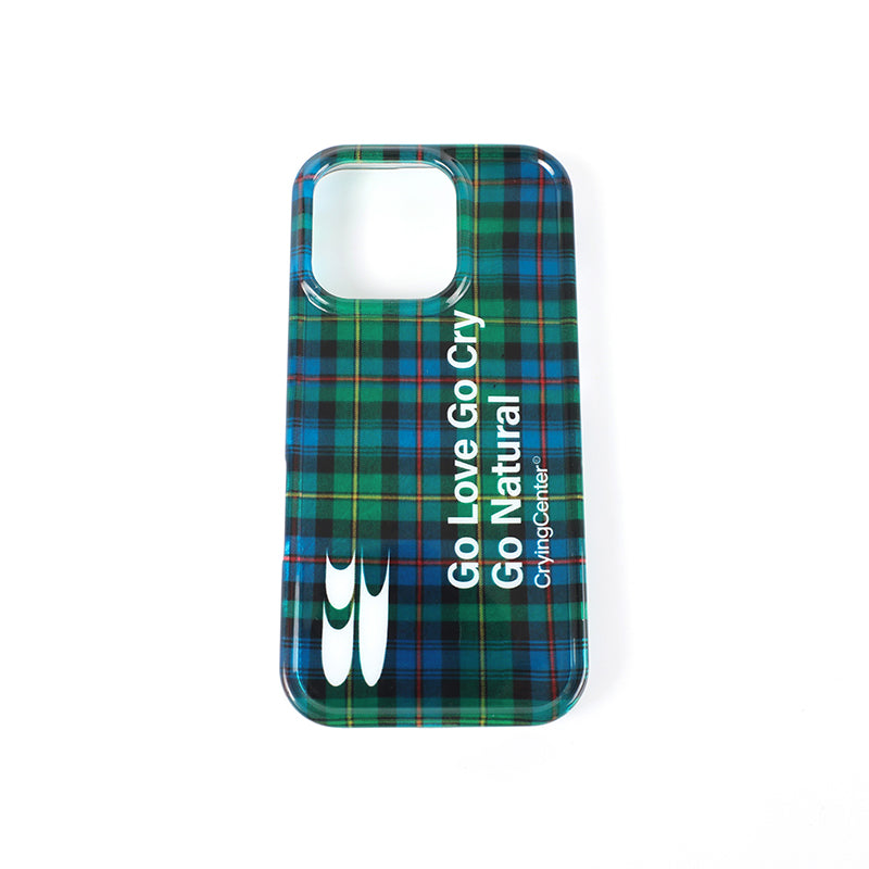 CryingCenter imd shell vintage check double jelly iphone case hard shell