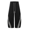 11KN x BTSG three-bar striped draped scimitar sweatpants
