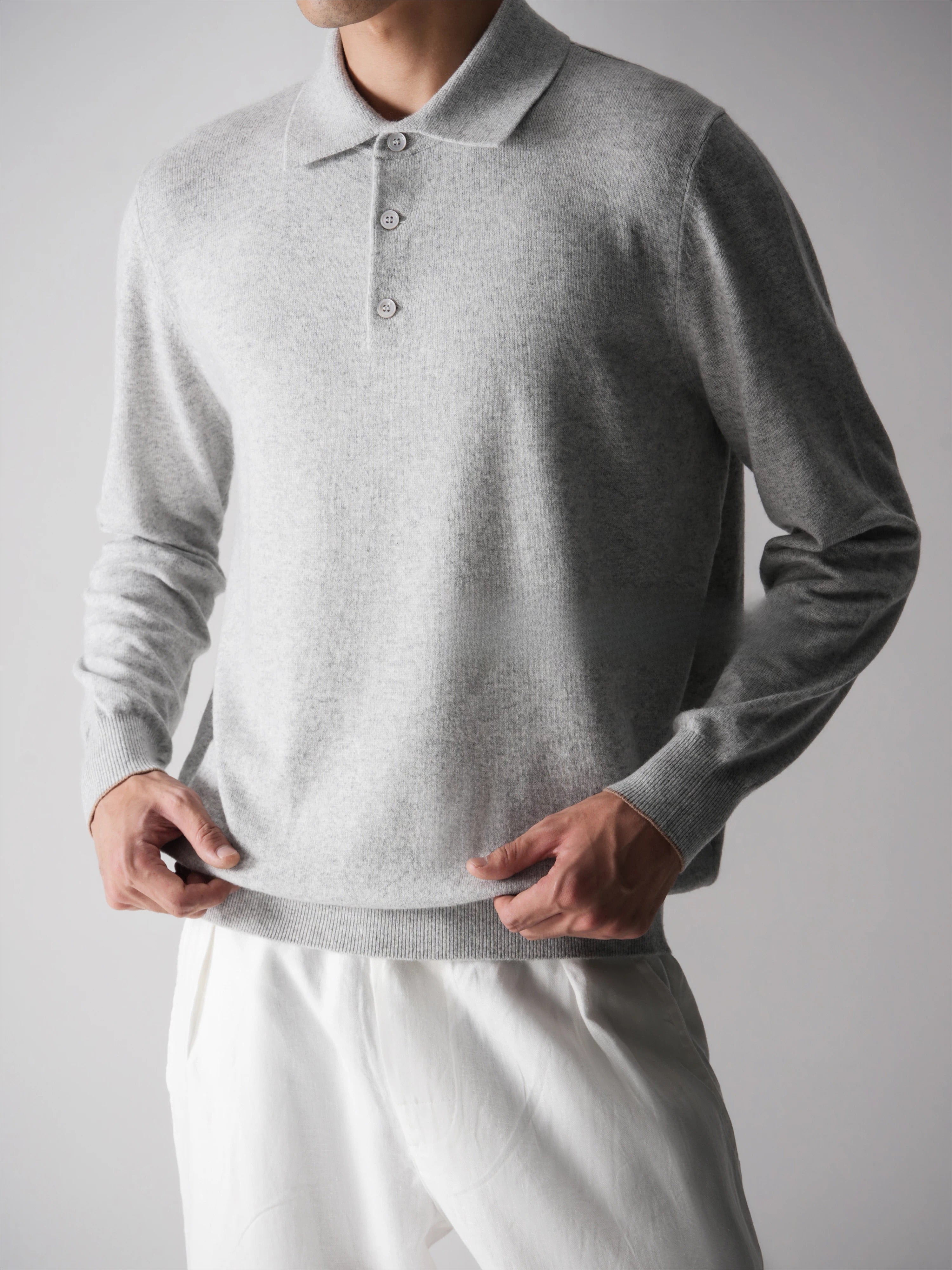 SEE ALSO Super Worsted Wool Elbow Leather Long-sleeved Sweater