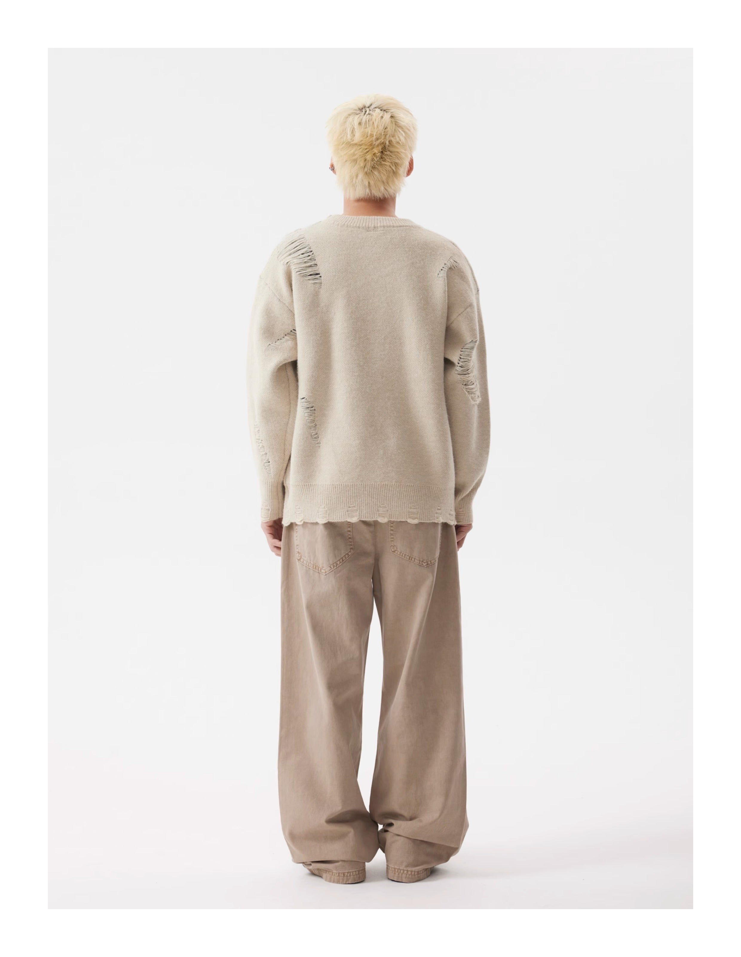 BTSG Khaki Straight-leg Jeans
